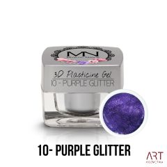 VT - Mystic Nails 3D Plasticine Gel 10 Purple Glitter - 3,5g