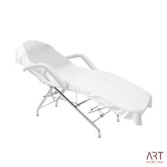 Bombažna prevleka za kozmetično - masažno mizo | bela