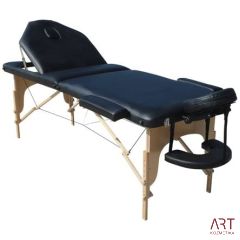 BELTnew 3-delna prenosna masažna miza - črna