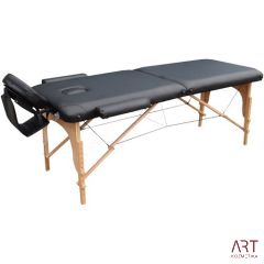 BELT 2-delna prenosna masažna miza - črna