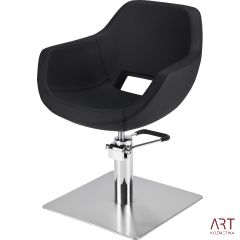Frizerski stol Lore S (črno oblazinjenje)