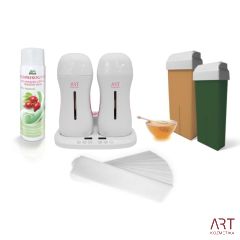 Depilacijski set za domačo in profesionalno uporabo | Dvojni grelec za vosek DuoWax