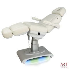 Električni SPA stol z ogrevanim debelim ležiščem - bel - 4 motor