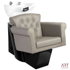 Frizerski umivalnik Berlin - siv