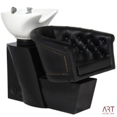 Frizerski umivalnik Londyn - črn