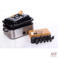 Hot Stone - vroči kamni - set z grelcem 64 delni