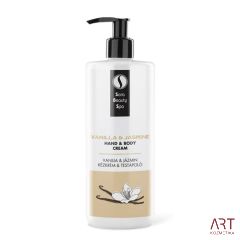 Masažna vlažilna krema Vanilija & Jasmin s kolagenom 500 ml