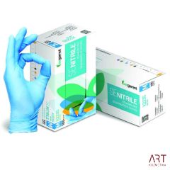 Nitrilne zaščitne rokavice modre brez pudra 100/1 - S, M