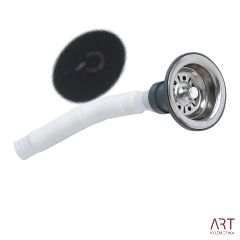 Odtok s cevjo in čepom za frizerski umivalnik - majhen