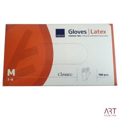 Rokavice lateks ABENA, brez pudra M 1/100 - 1 kos