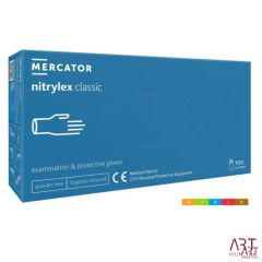 Rokavice nitril, brez pudra, M, 1/100 | Nitrylex classic modre