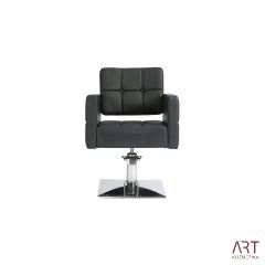 Kvadraten kockast frizerski stol