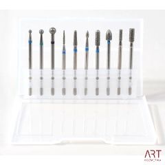 Svedri za pedikuro in manikuro - set 10 brusev