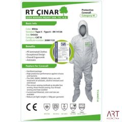 Zaščitni kombinezon vel. UNI kat. III - beli