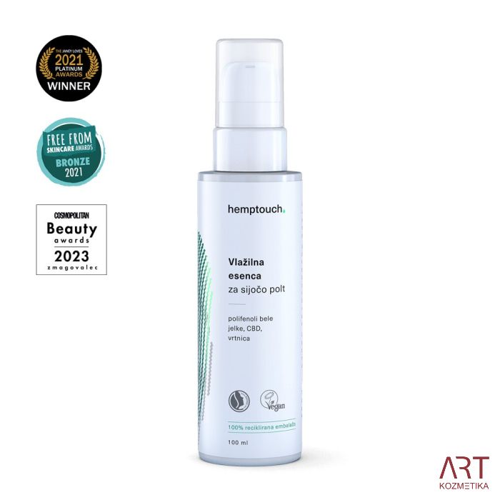 Vlažilna esenca za sijočo polt 100 ml | Hemptouch |