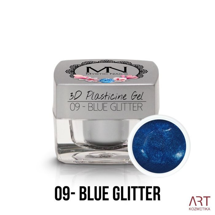 VT - Mystic Nails 3D Plasticine Gel 09 Blue Glitter - 3,5g