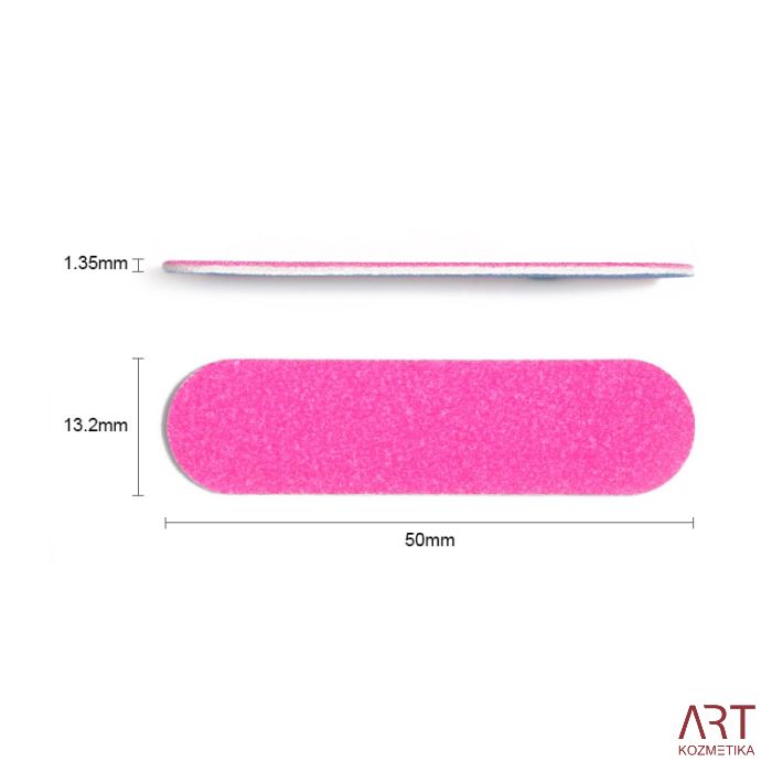 100 delni komplet pilic za pedikuro in manikuro | modro-roza | mini