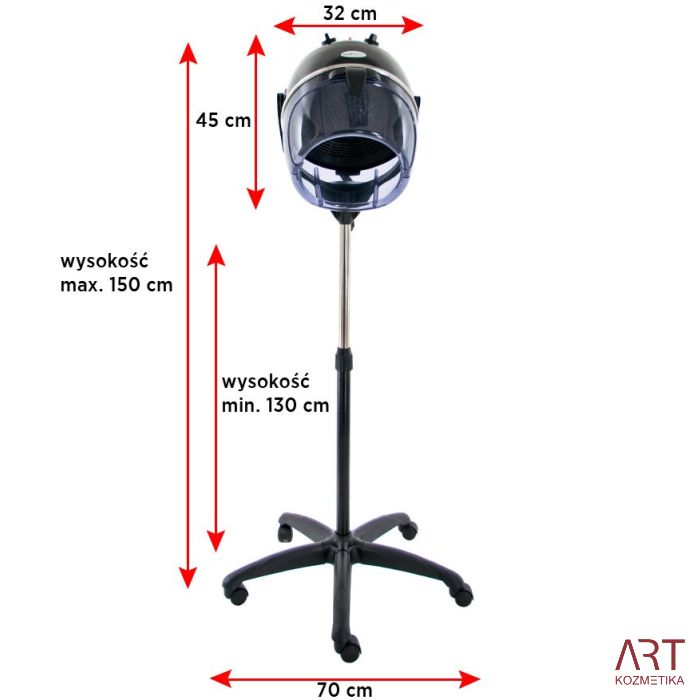 Samostoječi sušilec las | hauba - AS 8038a - črna