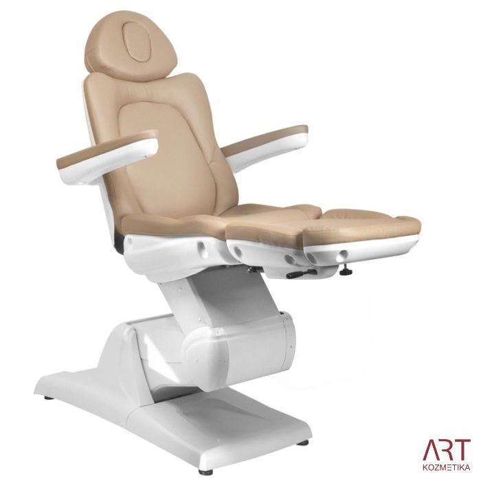 Kozmetična miza - pedikerski stol 870 | 3 x motor | kapučino rjava AS9079