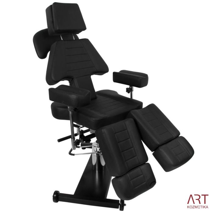 Profesionalni stol za tetoviranje AS 9187 - črn