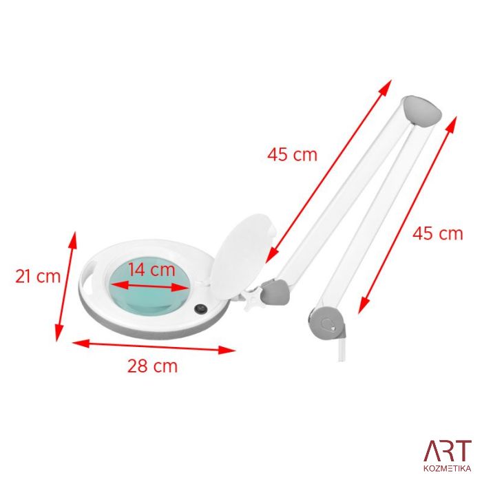 Namizna kozmetična lupa z LED osvetlitvijo AS4850 | 5x povečava |