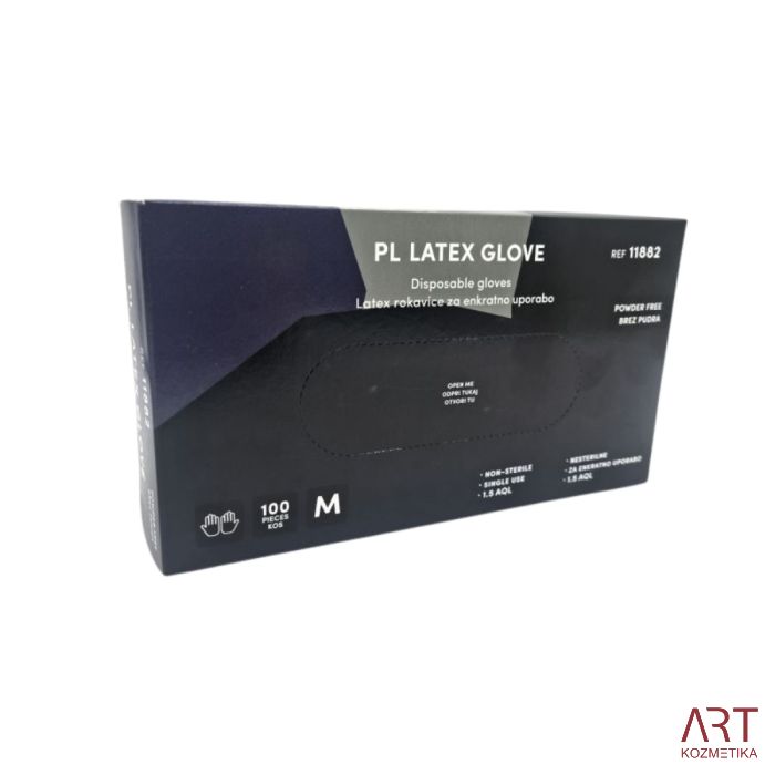 Rokavice lateks PL, brez pudra M 100/1