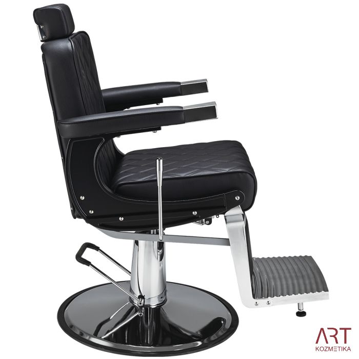 Brivski stol Duke (črno oblazinjenje)