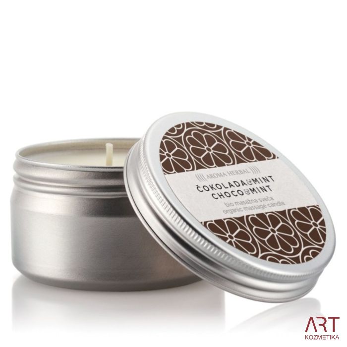 Masažna sveča - Choco mint | Aroma Herbal 100ml