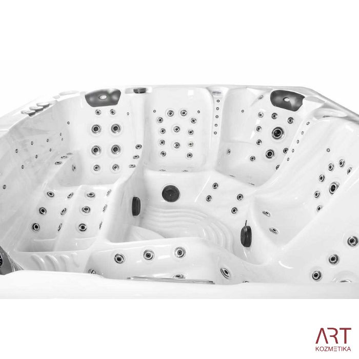 Zunanji SPA masažni bazen ART - Santorini