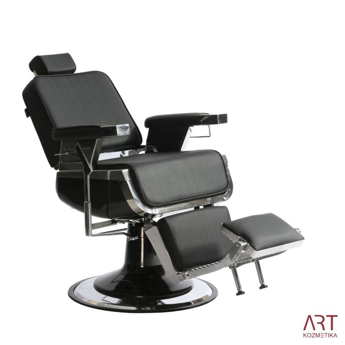 Brivski stol Dark (črno oblazinjenje)