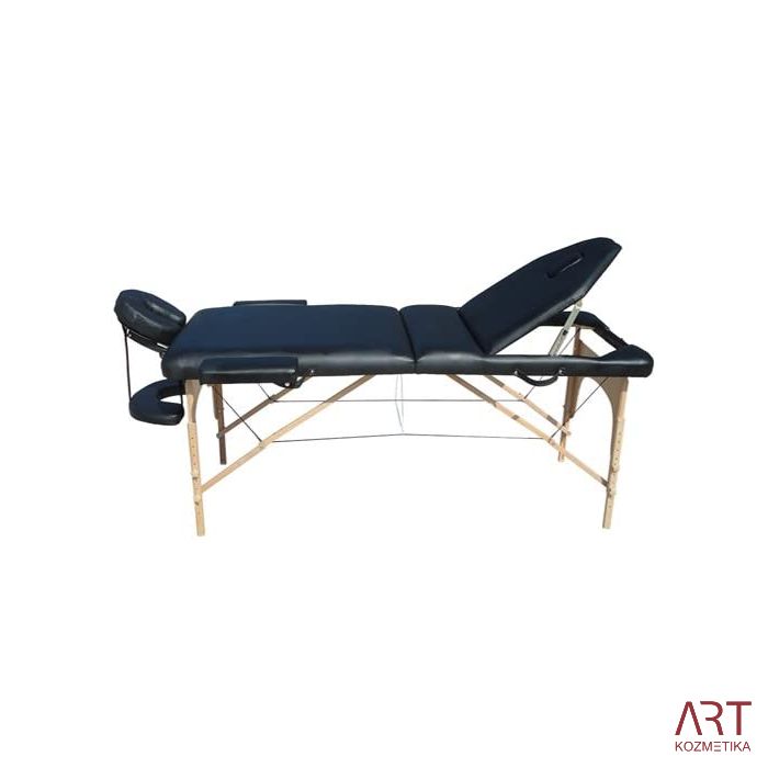 BELTnew 3-delna prenosna masažna miza - črna