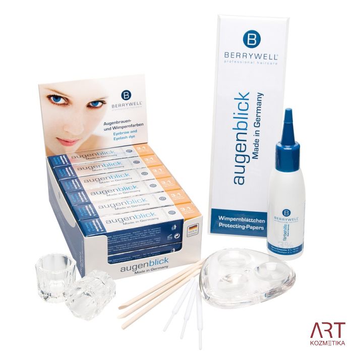 BERRYWELL® barva za trepalnice in obrvi 15ml - črna | št. 1