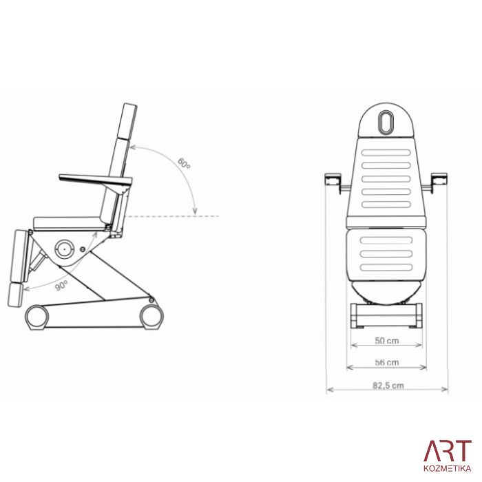 Kozmetična miza B'LIGHT 502 | 4 x motor