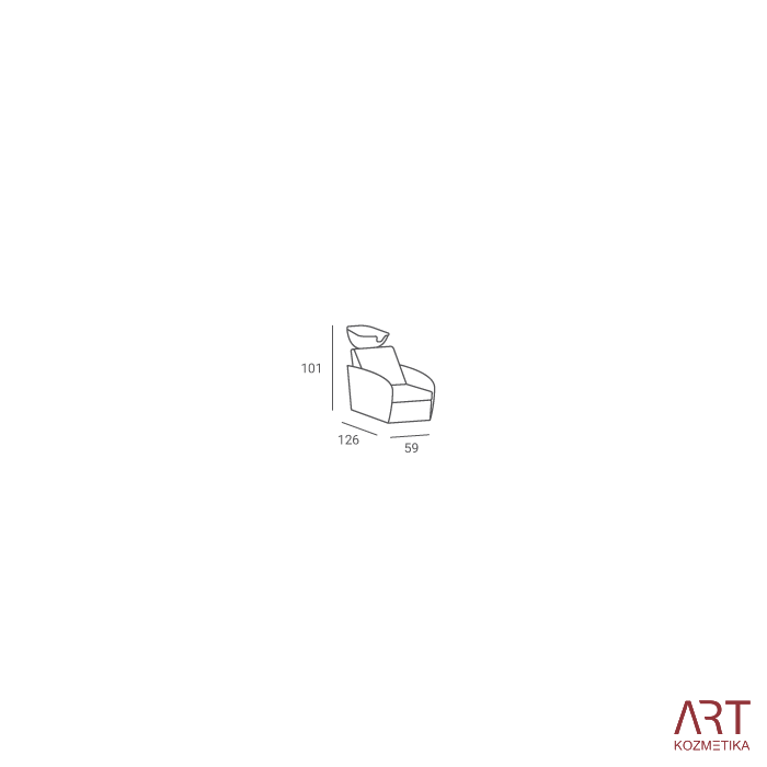 Frizerski umivalnik Luna