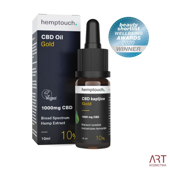 CBD kapljice Gold 1000mg CBD | Hemptouch | 10ml (10%)