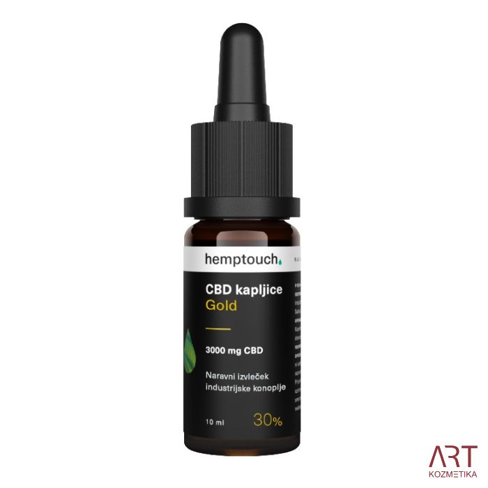 CBD kapljice Gold 3000mg CBD Hemptouch 10ml (30%)