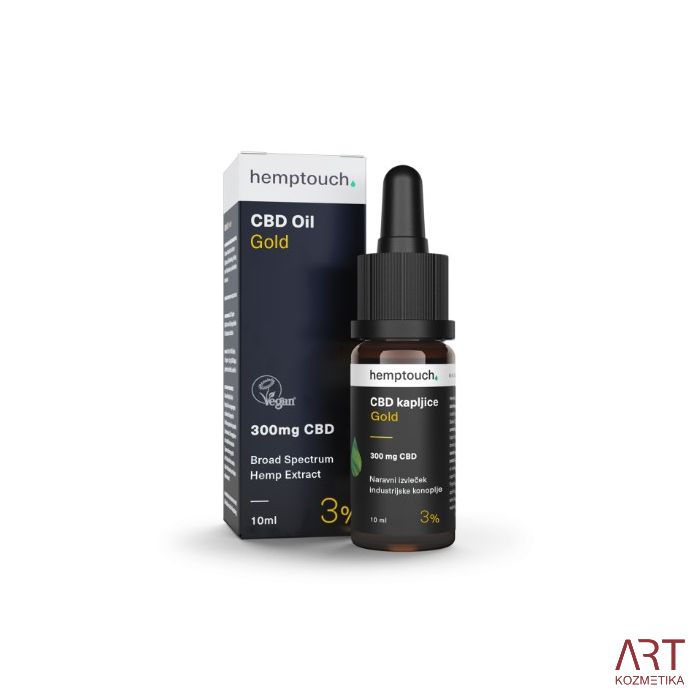 CBD kapljice Gold 300mg CBD | Hemptouch | 10ml (3%)