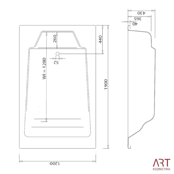 Masažna kad ART - Andor
