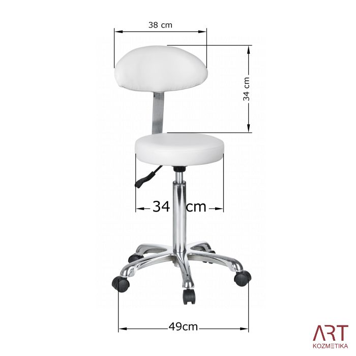 Delovni stol Fox-1023AB2 | Fast+ | bela, črna