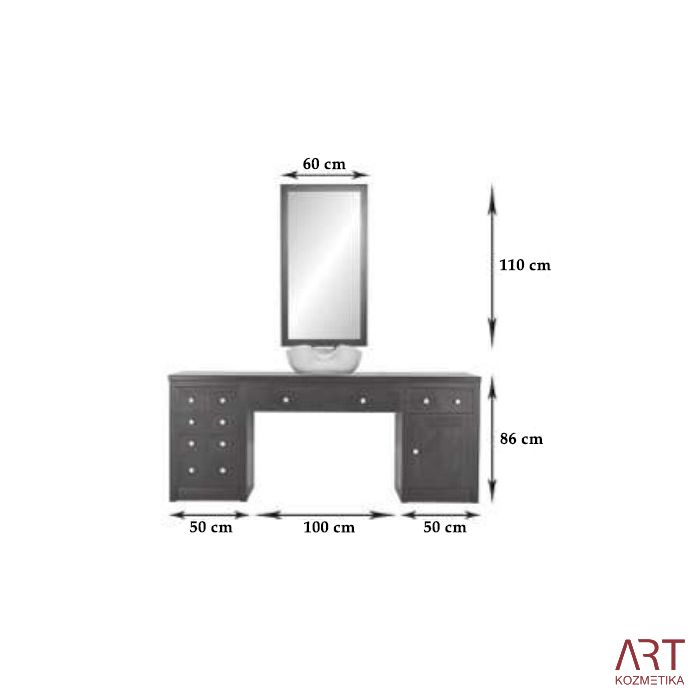 Delovno mesto - frizersko ogledalo - Barber Classic/Industrial