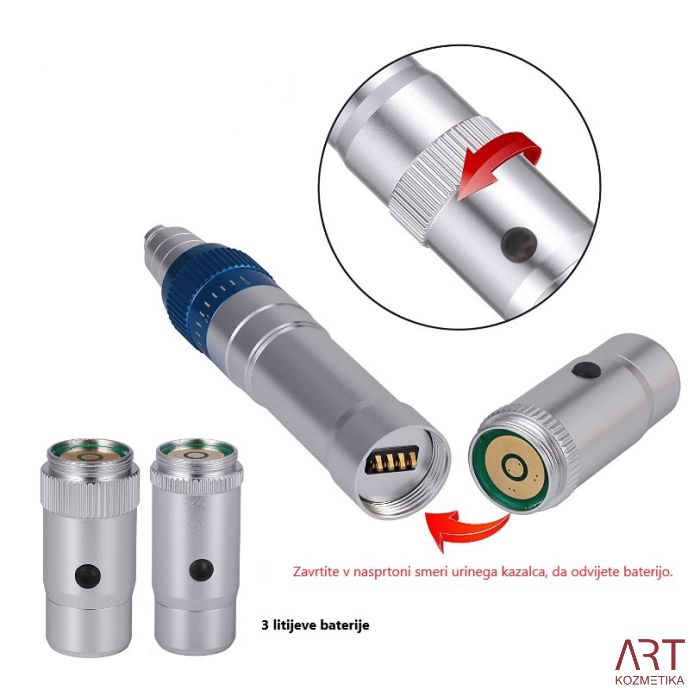 METAL naprava za iglično mezoterapijo - brezžičen