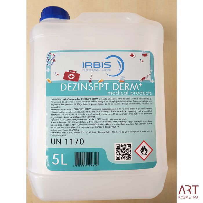 DEZINSEPT DERM+ 5 L  - alkoholno razkužilo za roke