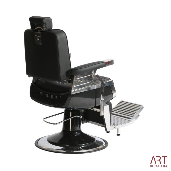 Brivski stol Dark (črno oblazinjenje)