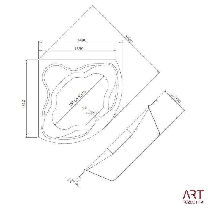 Masažna kad ART - Elsa