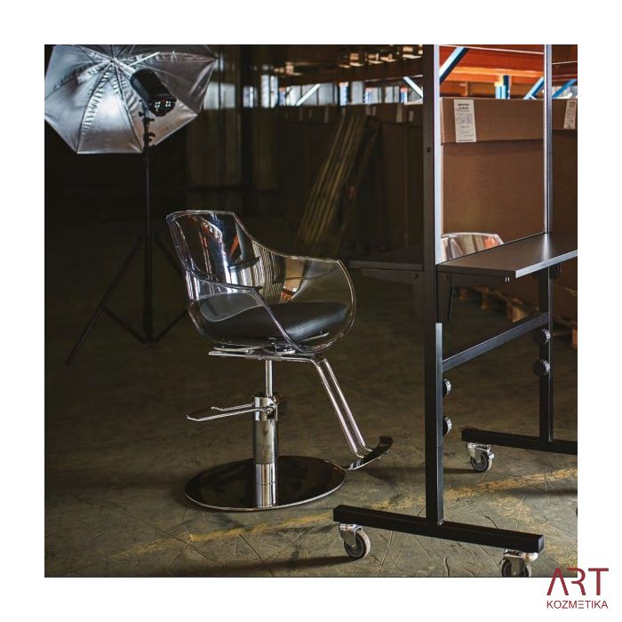 Frizerski stol Gio - rjave barve