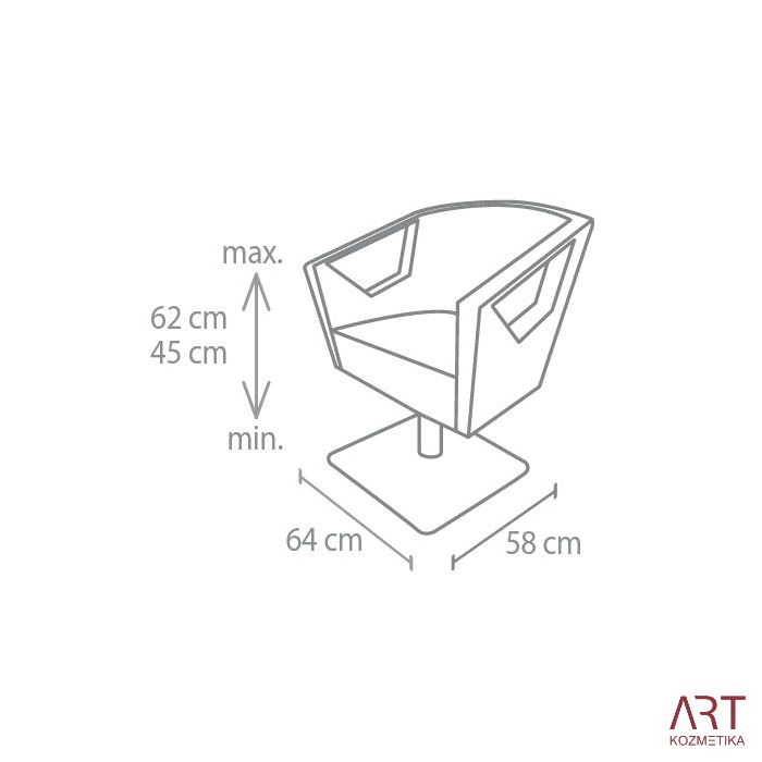 Frizerski stol Metallic