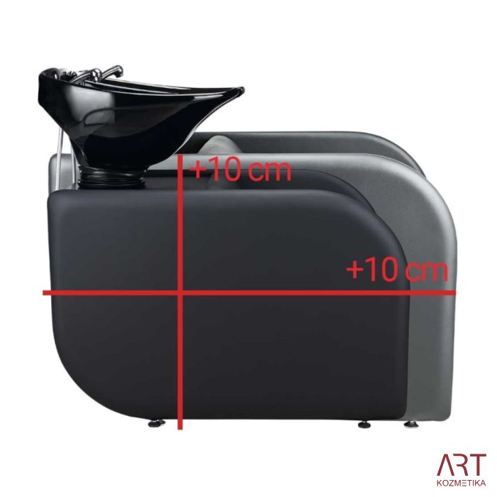 Frizerski umivalnik LEVANTE XL - črn