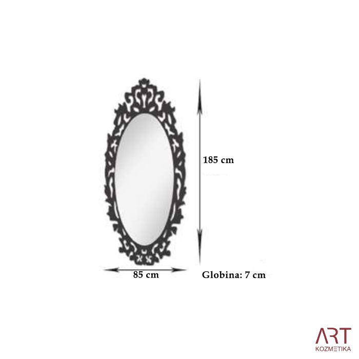 Frizersko ogledalo KING LED - prozoren