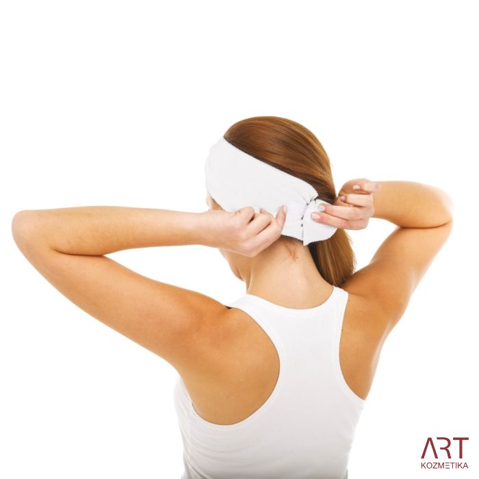 Frotir trak za lase | bele barve