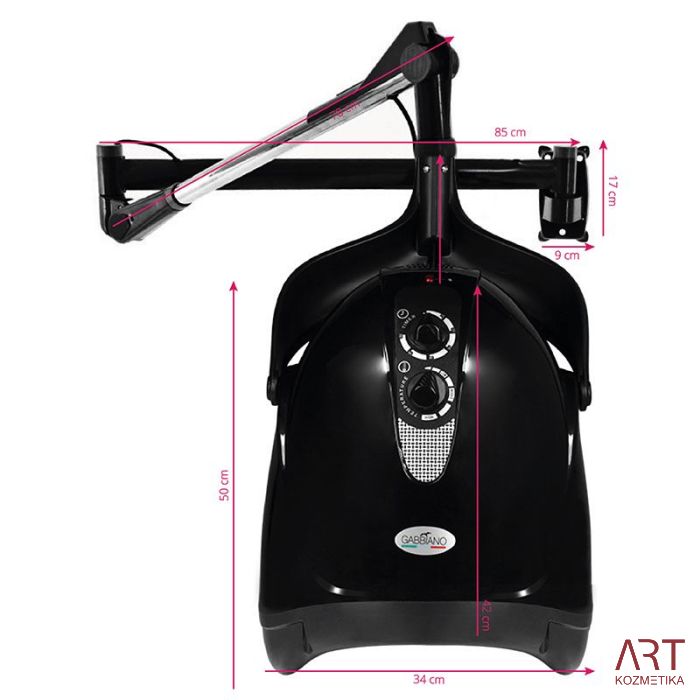 Viseči sušilec las | hauba - AS 7923 - črn